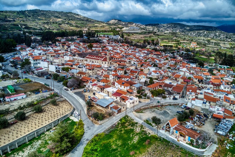 Traditional Cypriot mountain village of Omodos